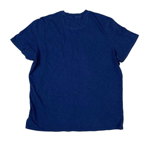 Criquet Blue Pocket Tee XXL Slub Cotton T Shirt Austin TX Made In Peru Preppy - Picture 2 of 4